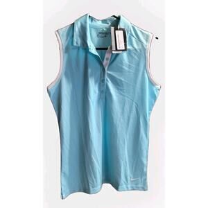 Women's Nike Golf Dri-Fit Sleeveless Shirt Size Medium Light Blue